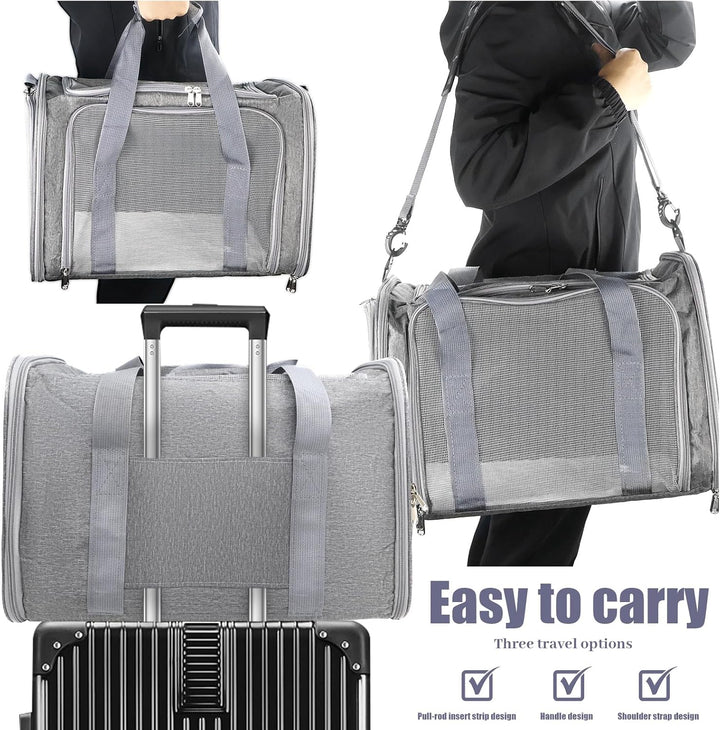 Transporttasche für Katze Hund Katzenboxe Hundetransportbox Katzen Transportboxen Tragbar Faltbare H