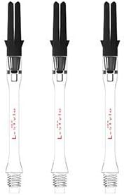 LSTYLE L-Shaft Carbon Dart Shafts - Silent (Spins) - Clear 440 Slim (XXL) 440 Extra Extra Long Slim