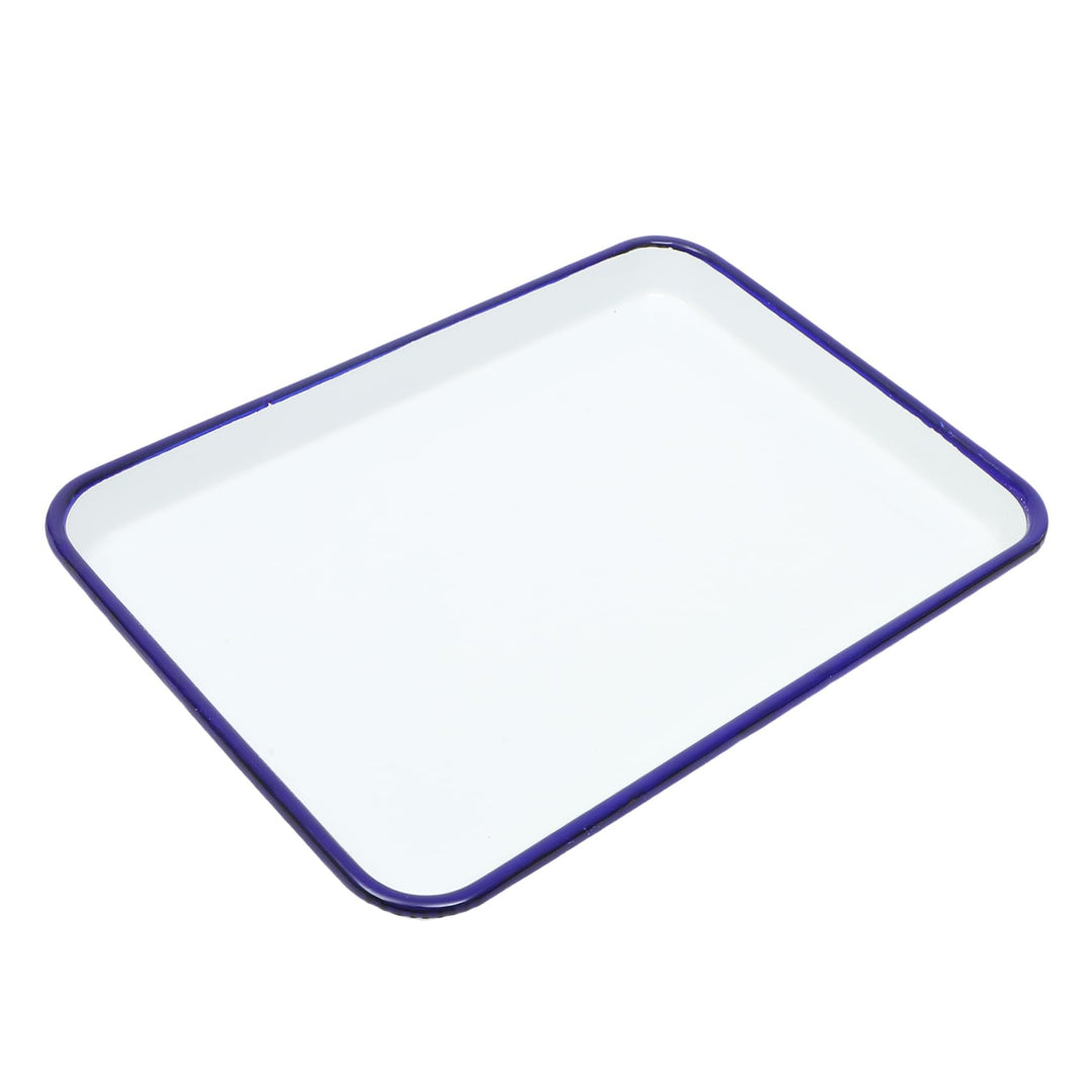 BESTonZON Enamel Backblech Rechteckige Servierplatte Für Köstliches Backen Spülmaschinenfest Rostbes