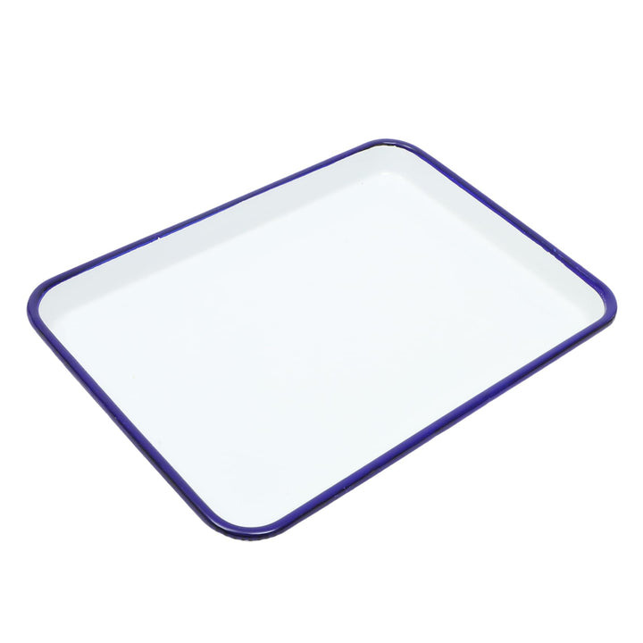 BESTonZON Enamel Backblech Rechteckige Servierplatte Für Köstliches Backen Spülmaschinenfest Rostbes