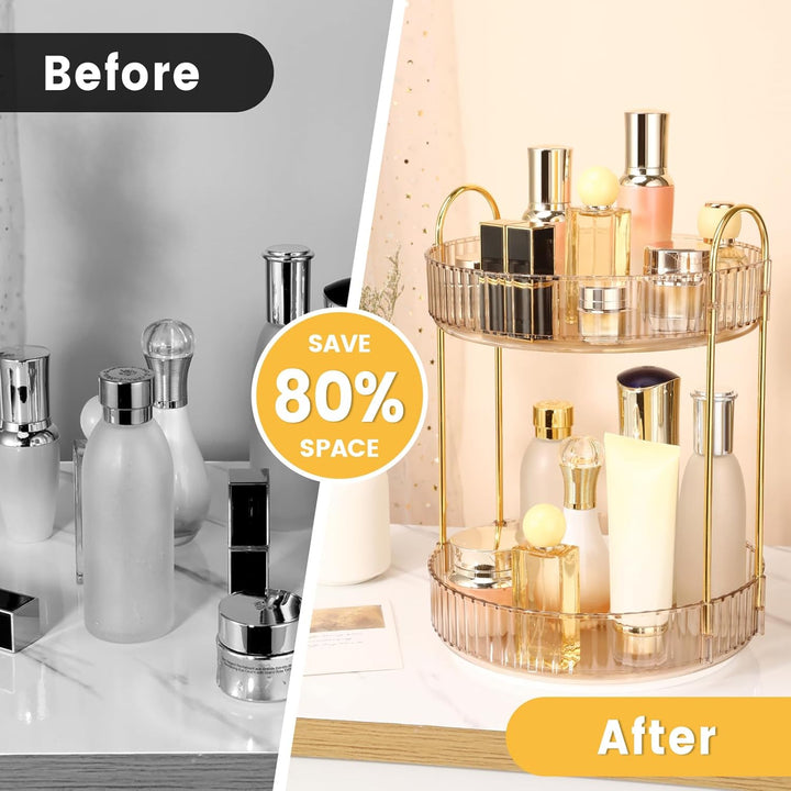 Organizer Schminke, Make Up Organizer 360 Grad Drehbar Grosse Kapazität, Multifunktionaler Kosmetik