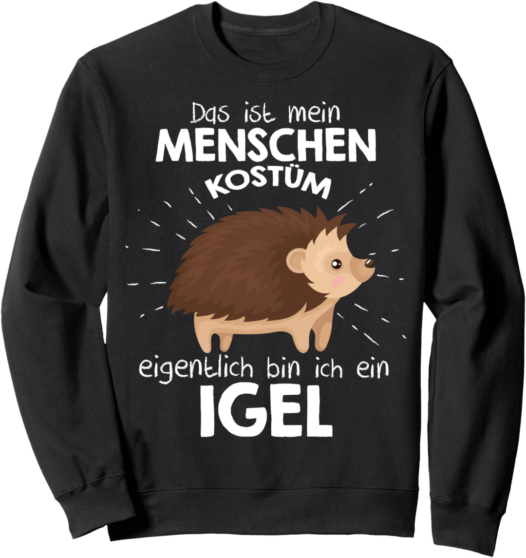 Mein Menschen Kostüm Bin ich ein Igel, Halloween Outfit Sweatshirt