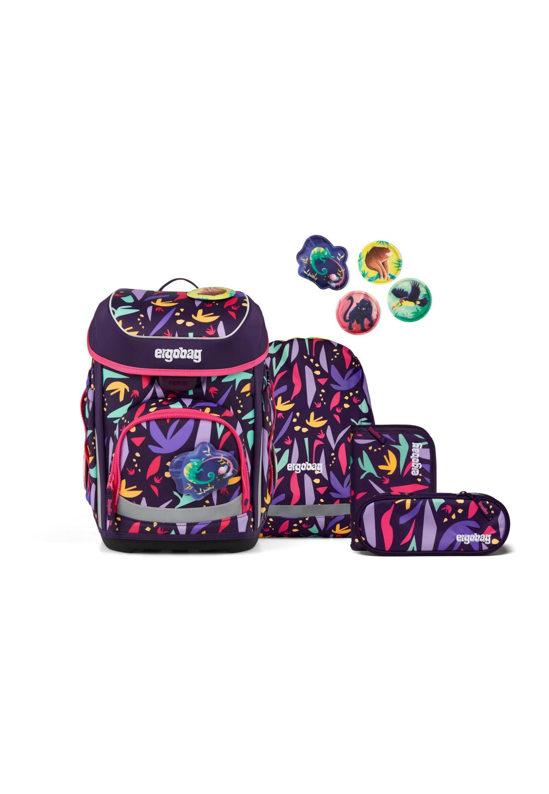 ergobag cubo Set ergonomischer Schulranzen Klassisch 5-teilig 1. Klasse Grundschule 20 L Ambärzonas