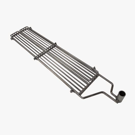 Edelstahl Klappgrillrost 680 mm x 330 mm mit Klemme