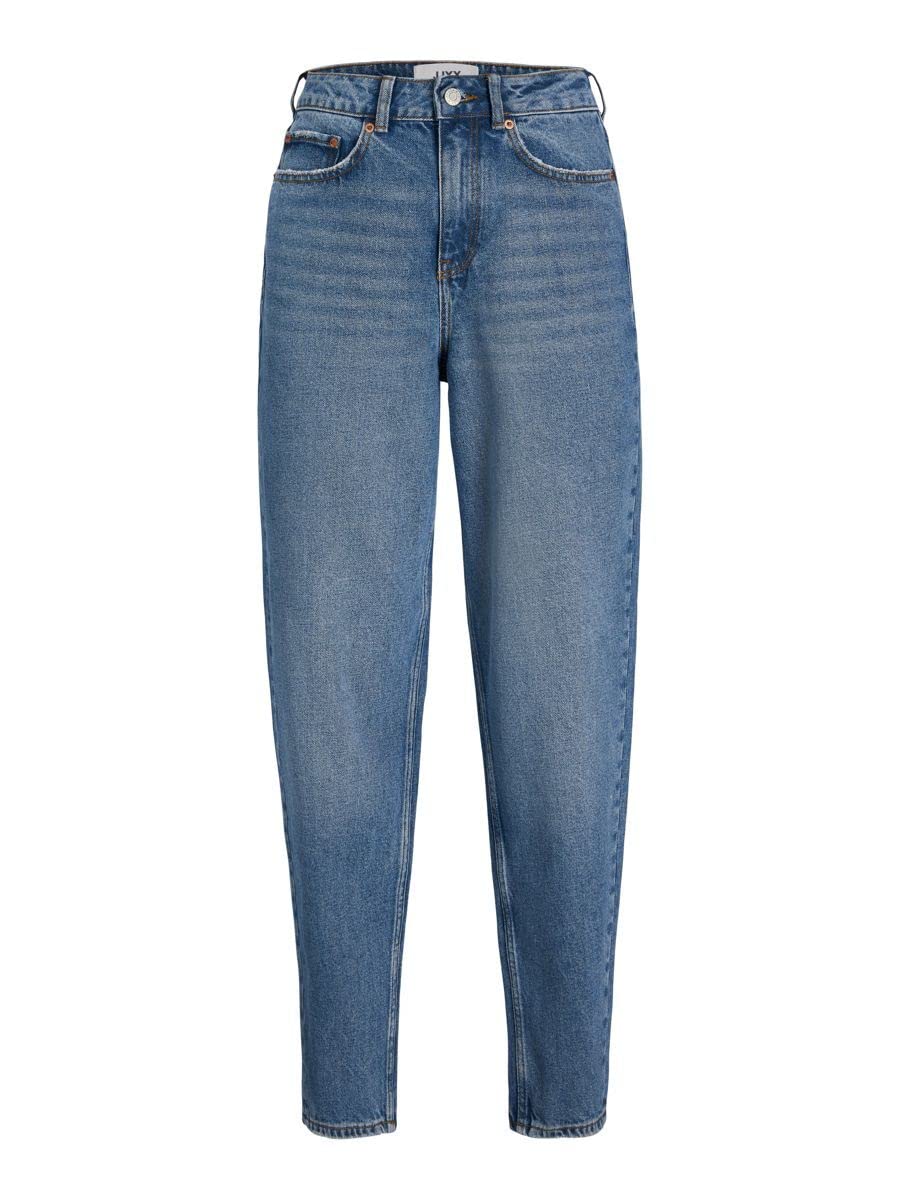 JACK & JONES Damen Jjxx Jxlisbon Mom Hw Cre4005 Jeans, Blue Denim, 28W / 32L EU