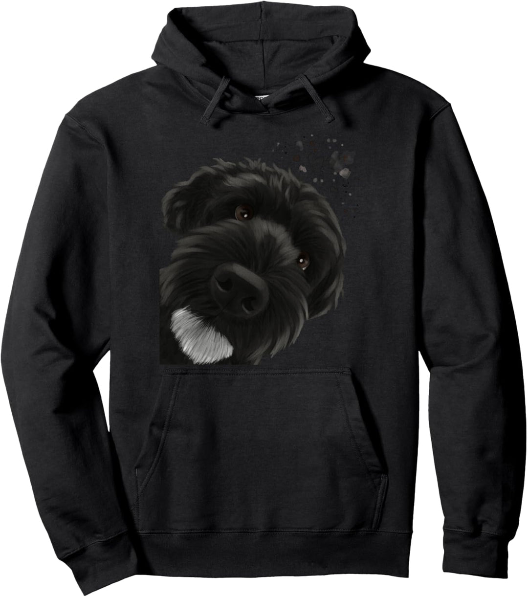 Neugieriger Hund Portugiesischer Wasserhund Pullover Hoodie