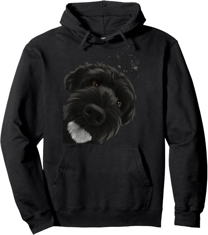 Neugieriger Hund Portugiesischer Wasserhund Pullover Hoodie