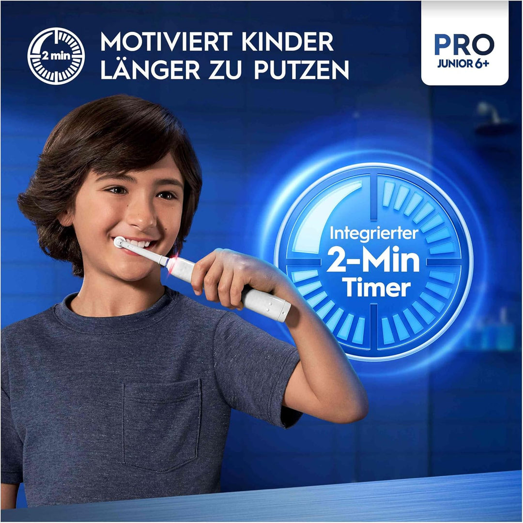Oral-B Pro Junior Star Wars Elektrische Zahnbürste/Electric Toothbrush für Kinder ab 6 Jahren, 2 Auf