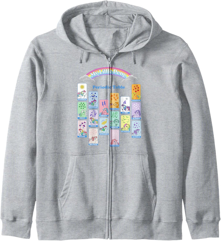 My Little Pony Retro Group Shot Periodic Table Kapuzenjacke