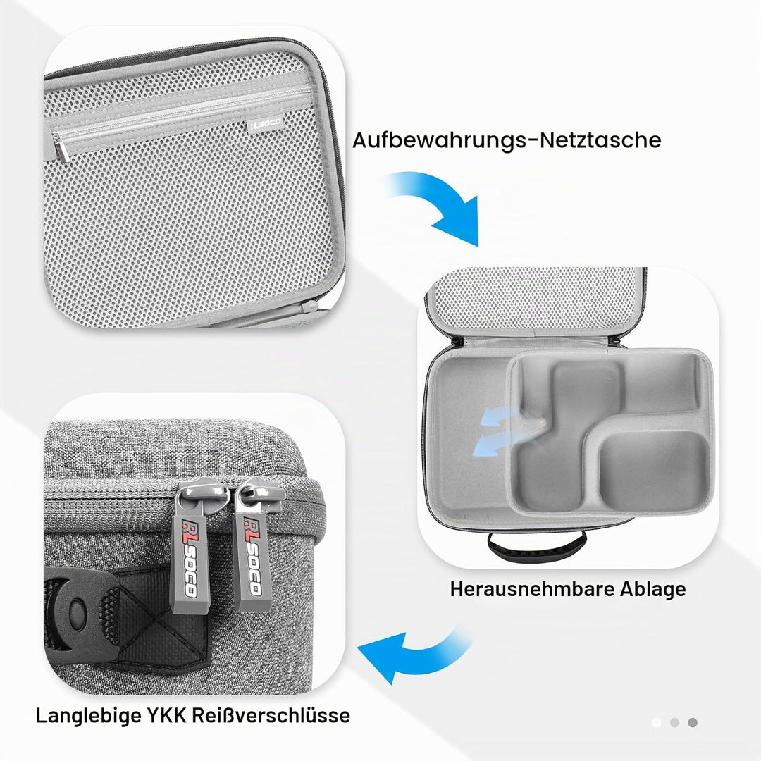 RLSOCO Tasche für Shure SM7dB/SM7B Dynamisches Gesangsmikrofon & Koffer für Shure MV7+/MV7X XLR/MV7