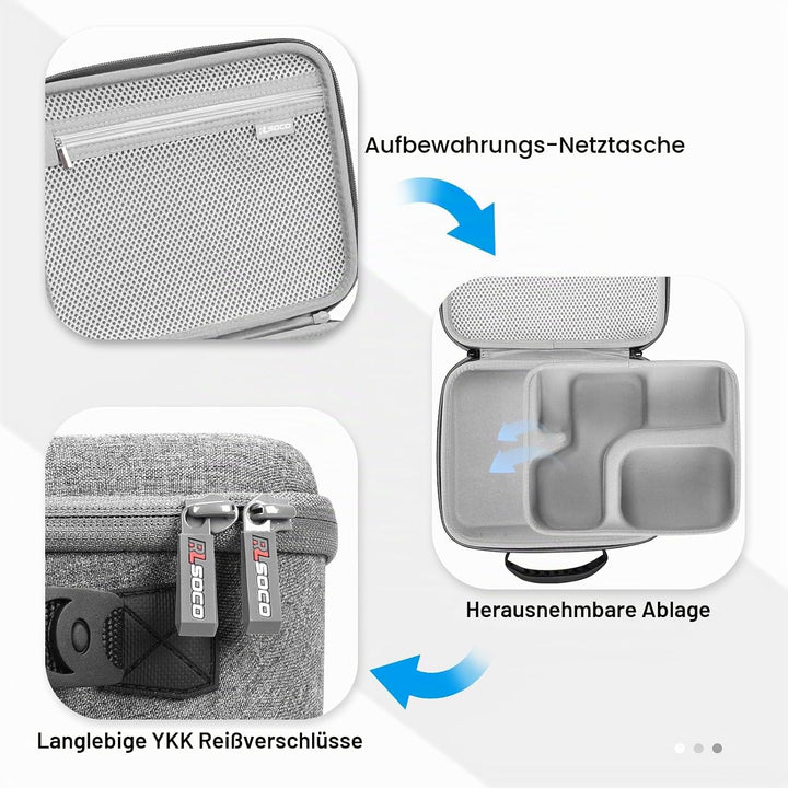 RLSOCO Tasche für Shure SM7dB/SM7B Dynamisches Gesangsmikrofon & Koffer für Shure MV7+/MV7X XLR/MV7