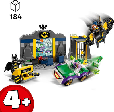 LEGO DC Batman Bathöhle mit Batman, Batgirl und Joker, Superhelden-Spielzeug, Spielzeugauto für Jung