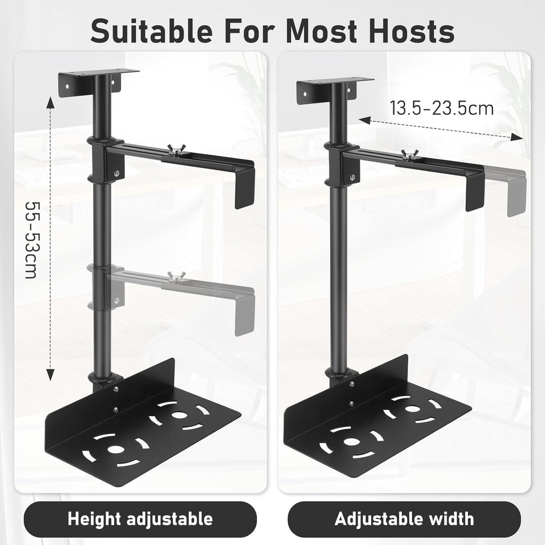 PC Halterung Unter Schreibtisch,PC Halterung,Einstellbare Höhe 50–530 Mm,Breite 135–225 Mm,Bis Zu 35