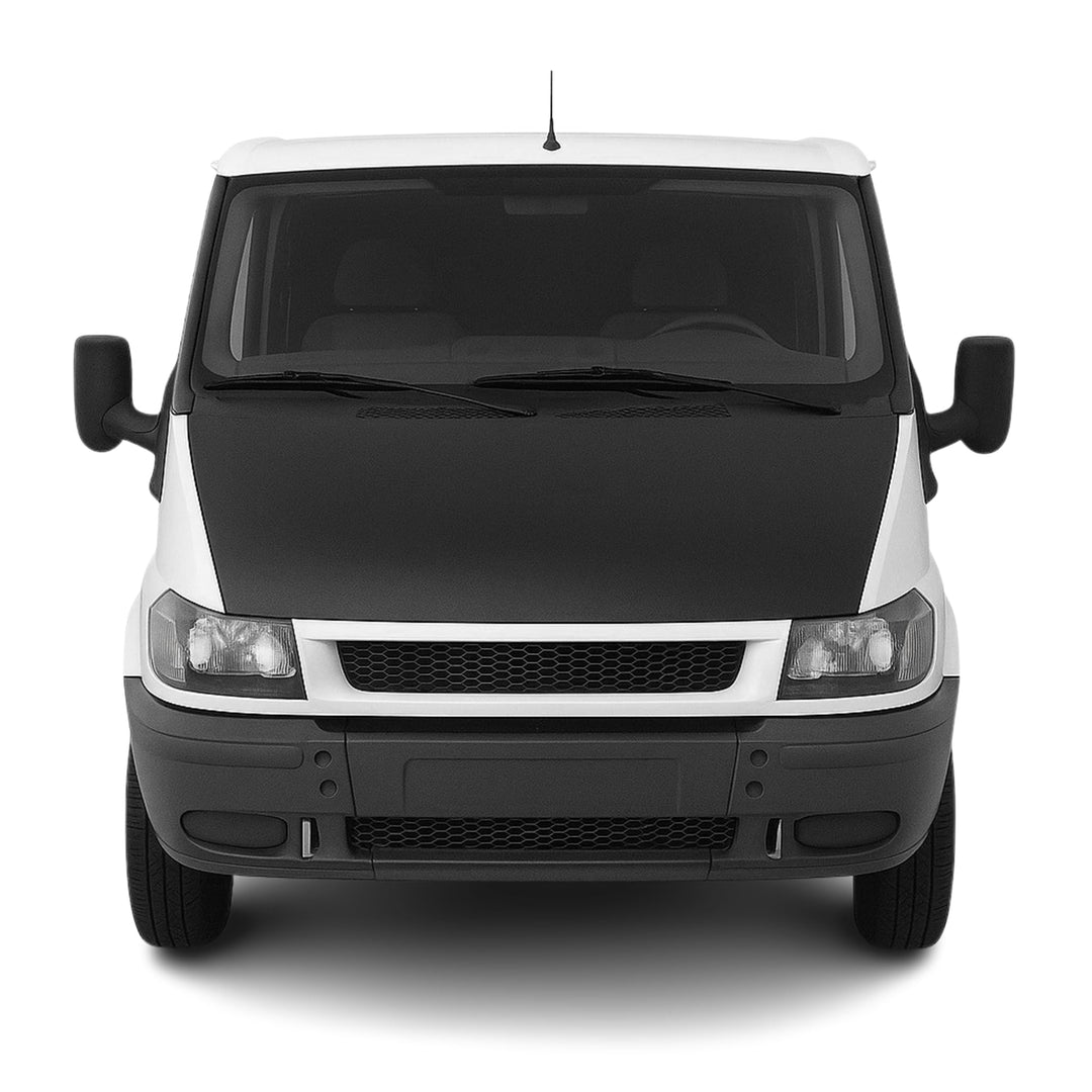 OMAC Haubenbra Bonnet Bra Steinschlagschutz kompatibel mit Ford Transit 2000-2006 Schwarz 1tlg Schwa
