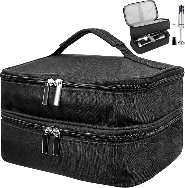 Linkidea Handmixer-Aufbewahrungstasche, 2 Schichten, Immersion Blender, Handheld Organizer, tragbare