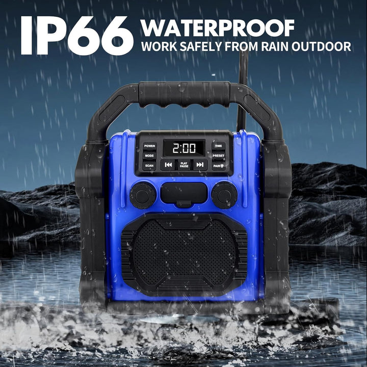 Outdoor Lautsprecher Bluetooth Wireless, 8000mAH Batterie, IPX 66 Wasserdicht, Handy Laden, Tragbare