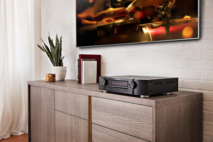 Marantz NR1510 5.2-Kanal AV-Receiver, HiFi Verstärker, HEOS Multiroom, Musikstreaming, AirPlay 2, Bl