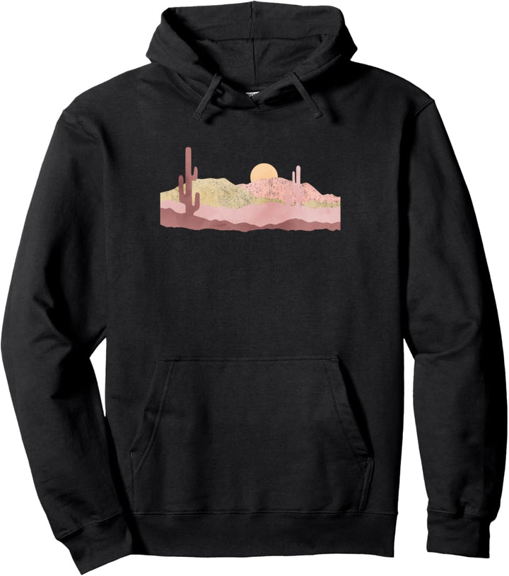 Fifth Sun Minimal Desert Portrait Pullover Hoodie