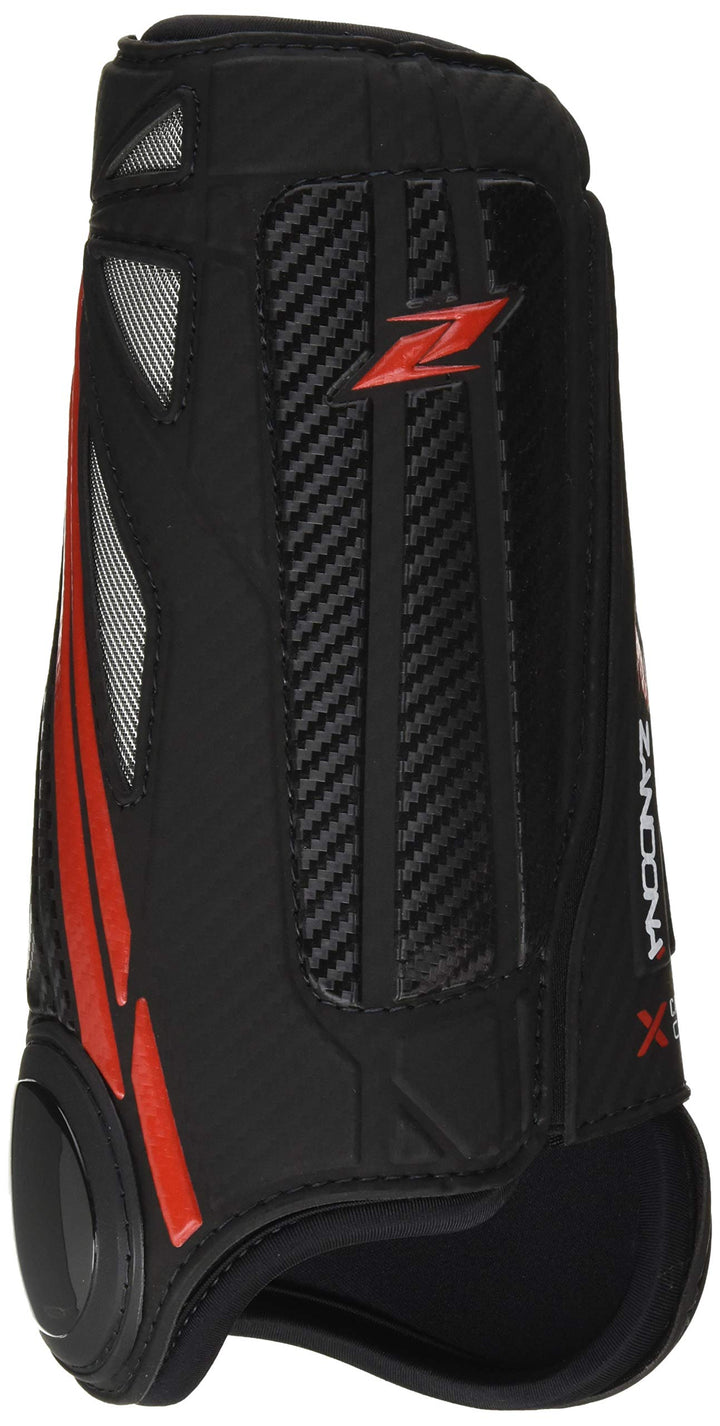 Zandonà Carbon Air X-Country Rear Protektoren für Pferde, kein Geschlecht. L Schwarz, L Schwarz