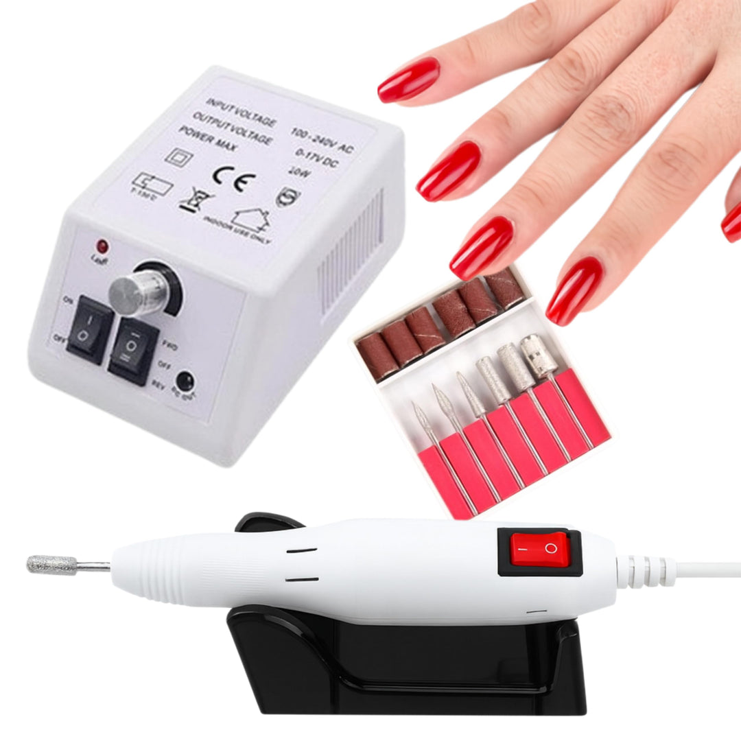 Lewer - Nagelfräser Set DM-2000 20W, Professionelles Maniküre & Pediküre Set, Nagelhaut- & Lackentfe