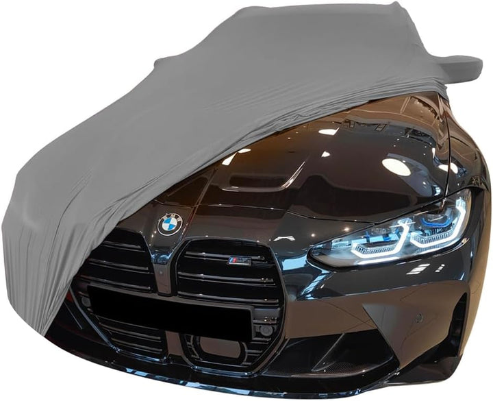 Star Cover Indoor Autoabdeckung passend für BMW M3 Touring (G81) Indoor Cover mit Spiegeltaschen SUP