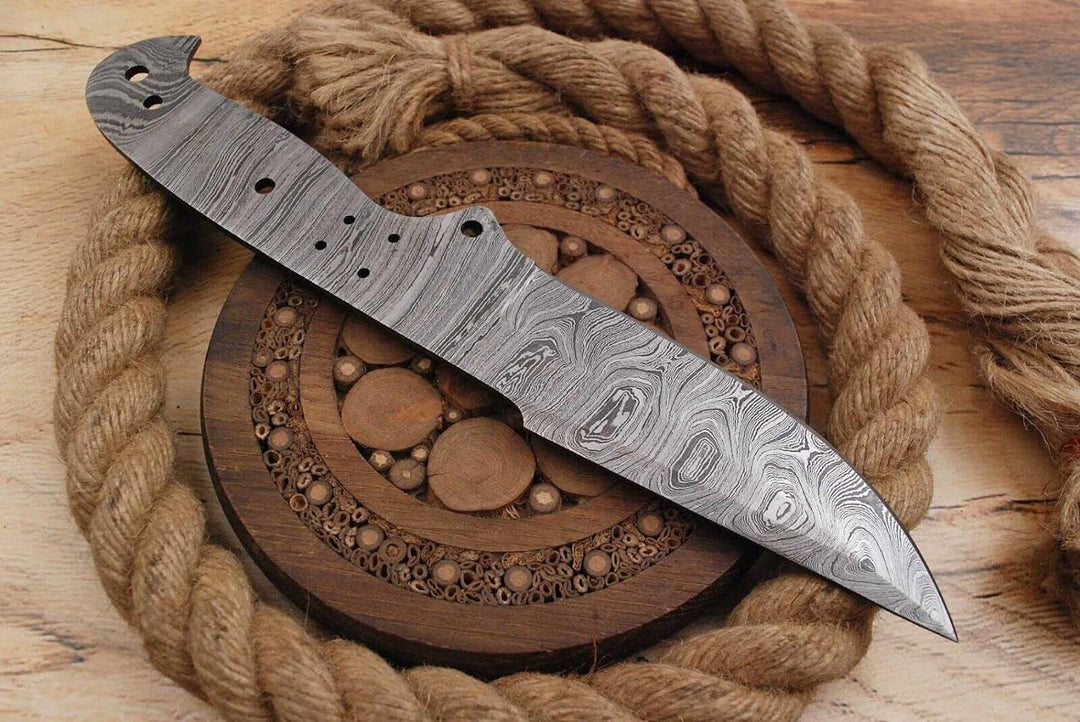 Damast Klinge Handgeschmiedete Damast Rohling Damascus blank blade 6029EA