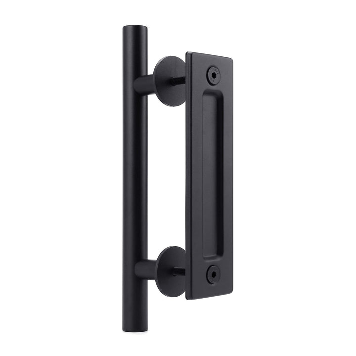 Lpraer 30CM Schiebetüren Griff Schwarze Scheunentorgriff Schiebetür zieht-Griff Schiebe Türgriff Küc