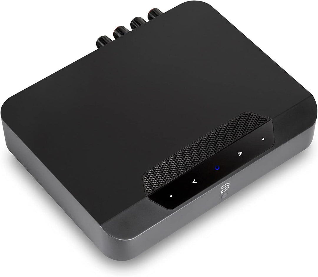 Bluesound Powernode Edge kompakter kabelloser hochauflösender Multiroom Musik-Streamer - Schwarz Bla