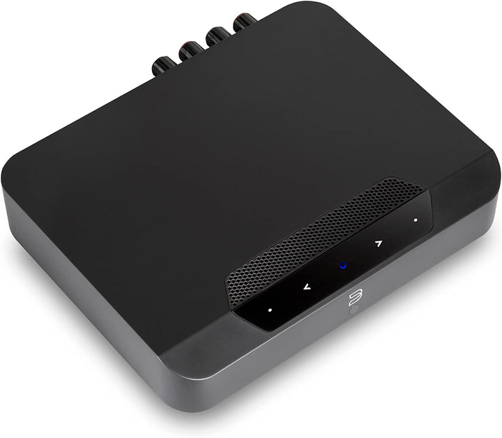 Bluesound Powernode Edge kompakter kabelloser hochauflösender Multiroom Musik-Streamer - Schwarz Bla