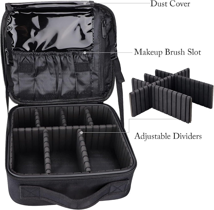 GZCZ Kosmetiktasche Kosmetikkoffer,Grosse Kapazität Professionelle Künstler Schminkkoffer,Make Up Or