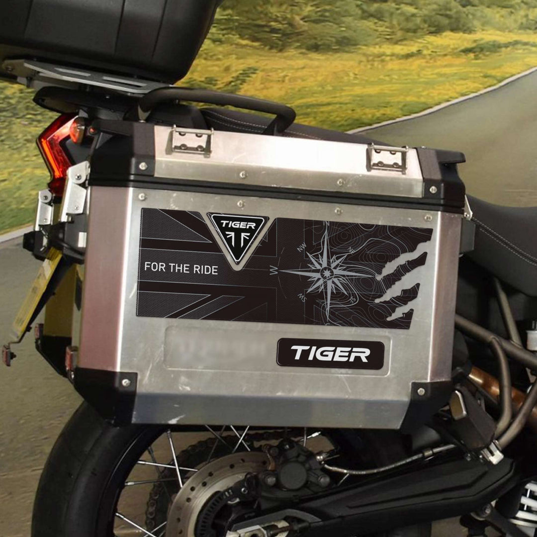 3D Aufkleber Kofferschutz Motorrad kompatibel mit Triumph Tiger 850 900 1200