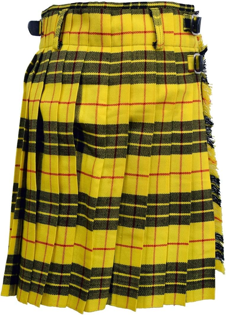 8 Garten Kilts Schottisch Herren Kilts 16oz, Freizeit Kilt - Macleod of Lewis - Gelb, 36", 36