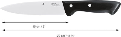 WMF Classic Line Kochmesser 29 cm, Spezialklingenstahl, Kunststoffgriff, Klinge 15 cm