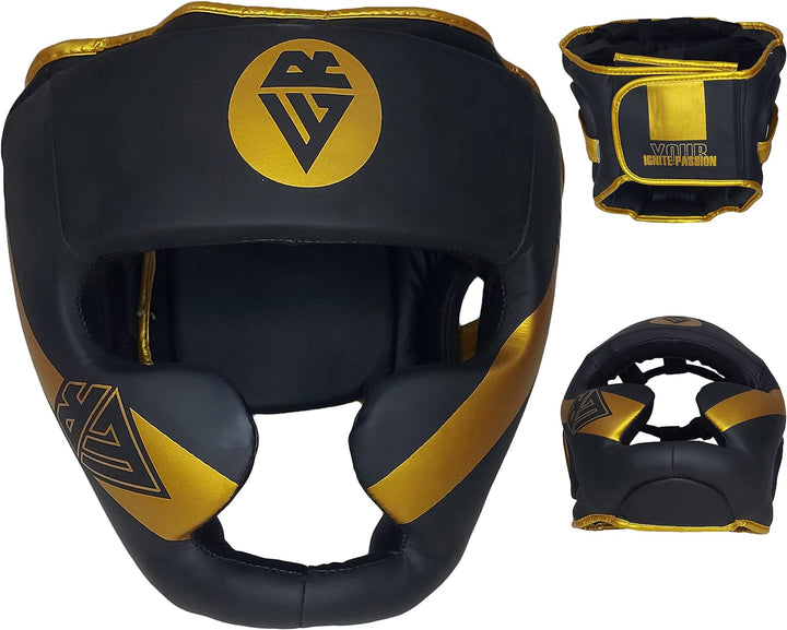 REWON Kopfschutz MMA Kickboxen Kampfsport Boxhelm Boxkopfbedeckung Nasenschutz Gesichtsschutz für Bo