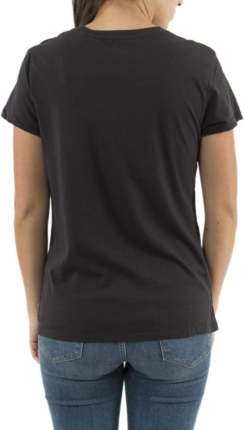 Levi's Damen The Perfect Tee Graphic TEES (1er Pack) XS Housemark Photo Fill Meteorite, XS Housemark