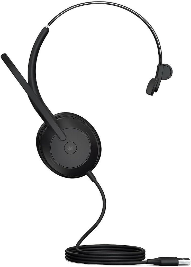 Jabra Evolve2 50 - Kabelgebundenes Mono-Headset mit Jabra Air Comfort - Mikrofone mit aktiver Geräus