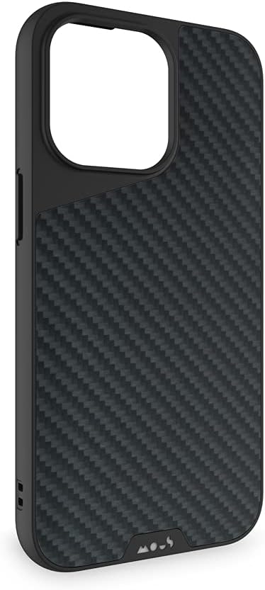 Mous - Hülle für iPhone 13 Pro - Carbonfaser - Limitless 4.0 - Handyhülle iPhone 13 Pro MagSafe-Komp