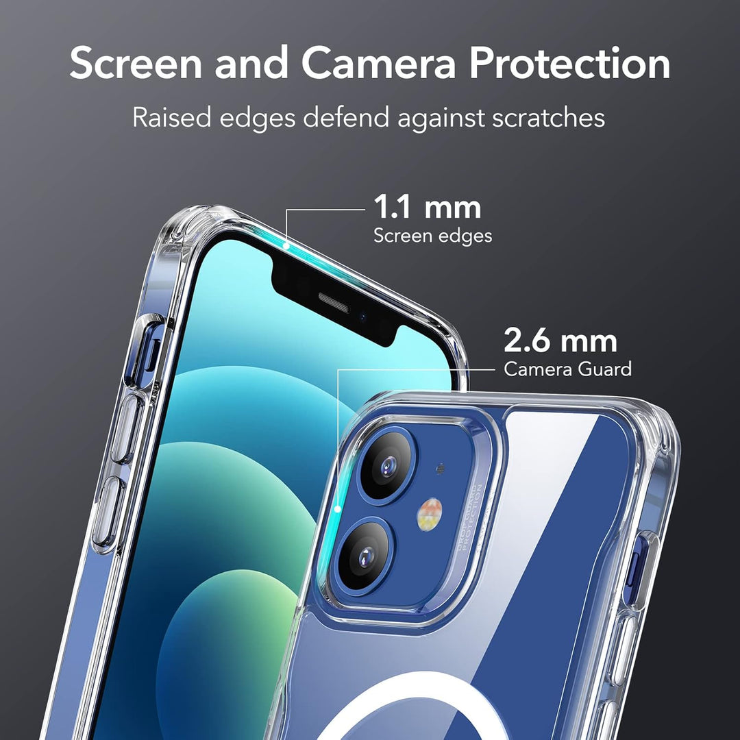 ESR Hülle für iPhone 12, iPhone 12 Pro 2020 Sidekick Hybrid Magafe Case, Transparent Handyülle mit H