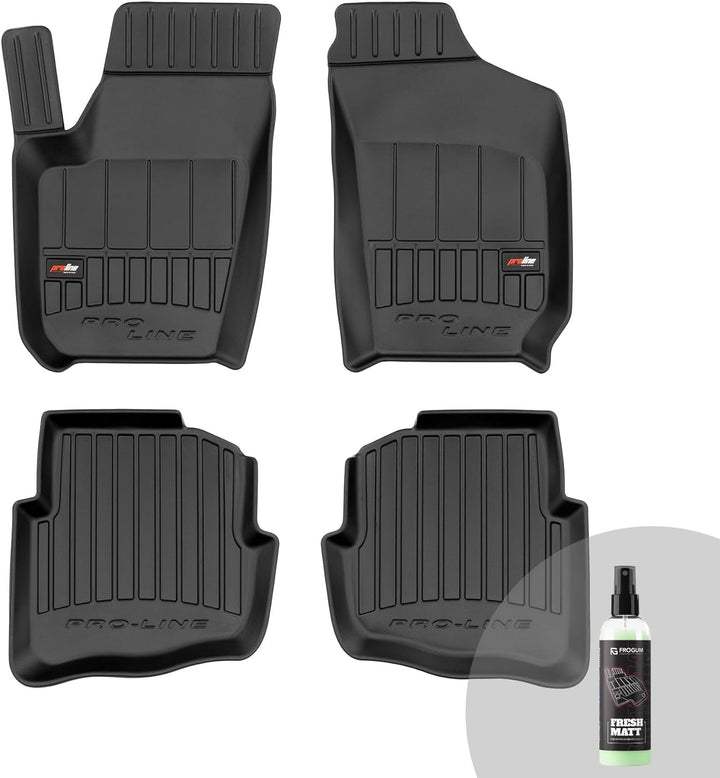 FROGUM ProLine 3D Gummimatten Exklusiven Auto Fussmatten Autofussmatten für Skoda Fabia I 1999-2008