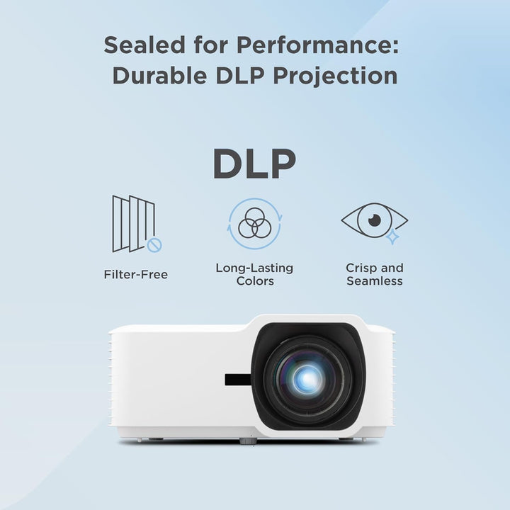 ViewSonic T400HD Laser Beamer, 4000 ANSI Lumen, Full HD 1080p, HDR/HLG und 4K Input Support, Kontras