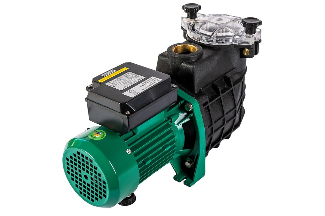 HST Leis Poolpumpe 20m3, 20000 Liter/Std, 1100 W I Erweiterbare Filterpumpe mit geringer Energieaufn