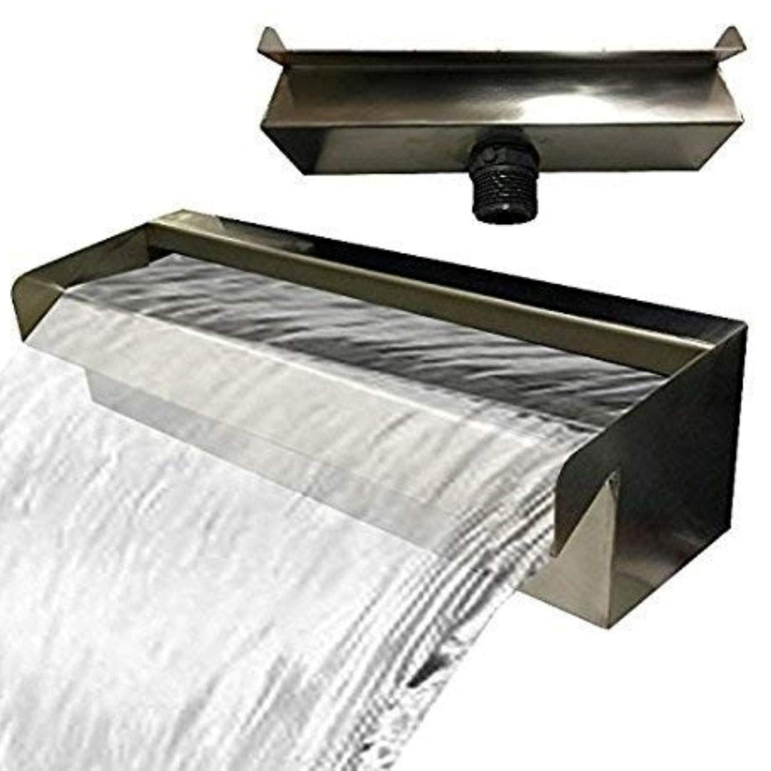 Kaminbau Mierzwa Edelstahl V2A Wasserfall Wasserspiel Kaskade - Made in Germany - 30 cm, 30 cm
