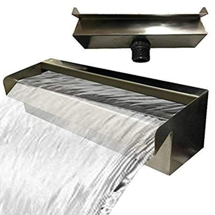 Kaminbau Mierzwa Edelstahl V2A Wasserfall Wasserspiel Kaskade - Made in Germany - 30 cm, 30 cm
