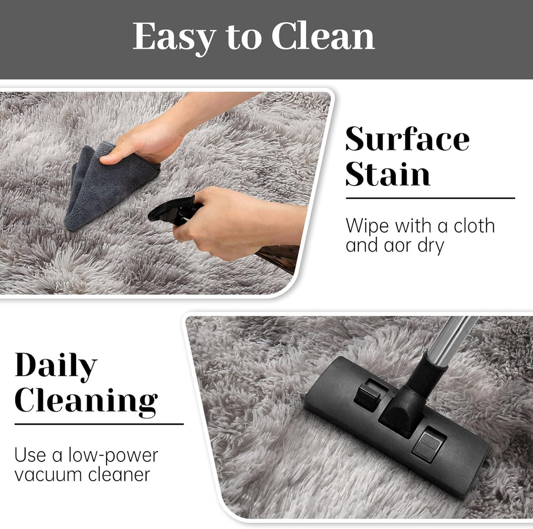 Leesentec Teppich für Wohnzimmer, Schlafzimmer, Jugendliche, Mädchen, Shaggy, modernes Design, Langf