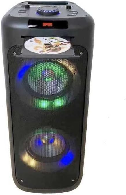Leichter Lautsprecher mit CD -Laufwerk Inovalley MS06 -cd -xxl - Bluetooth 5.0 - 1000W - Karaoke -Fu