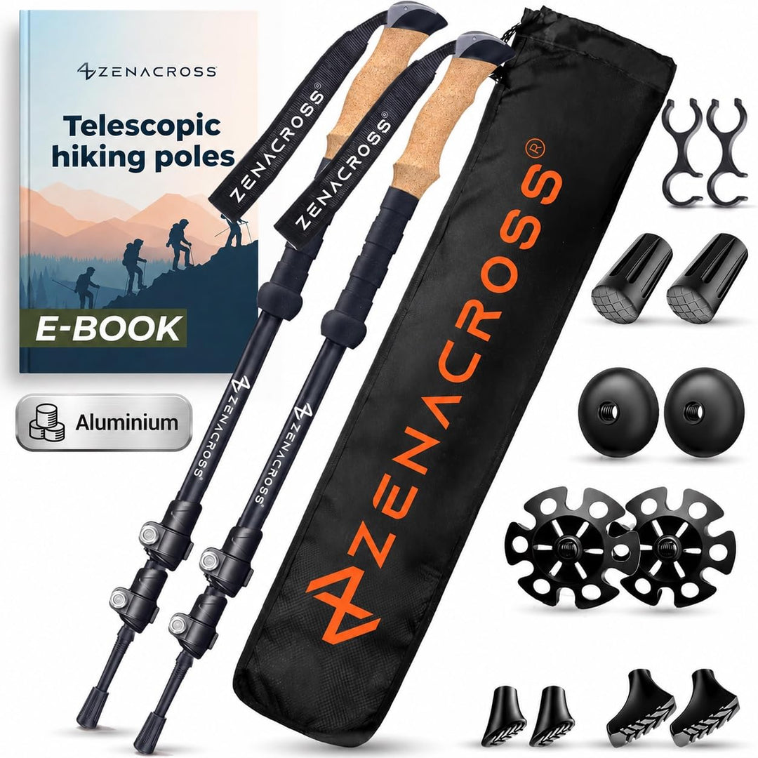 Wanderstöcke Teleskop - Nordic Walking Stöcke Damen/Herren Ultraleichte - Trekkingstöcke Einstellbar