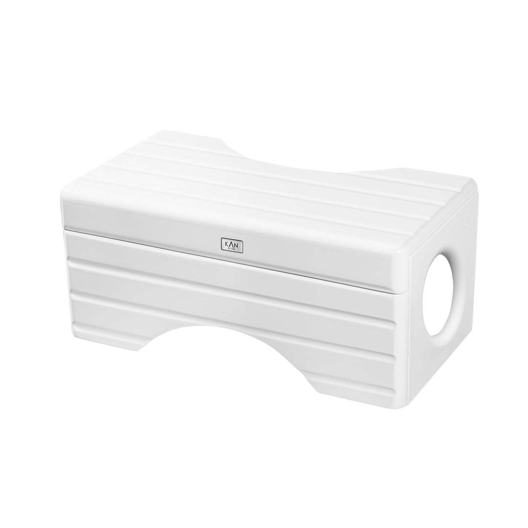 KAN Toilettenhocker Loki für Erwachsene - Toilettenhocker Holz - Klohocker - Badezimmerhocker -Toile