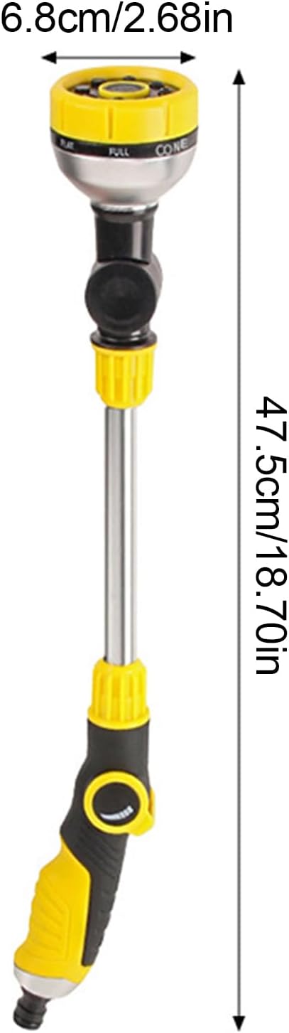 Water Wand, Water Nozzle, Portable Long Pole Design Ensures Adjustable, Powerful Spray, Durable Cons