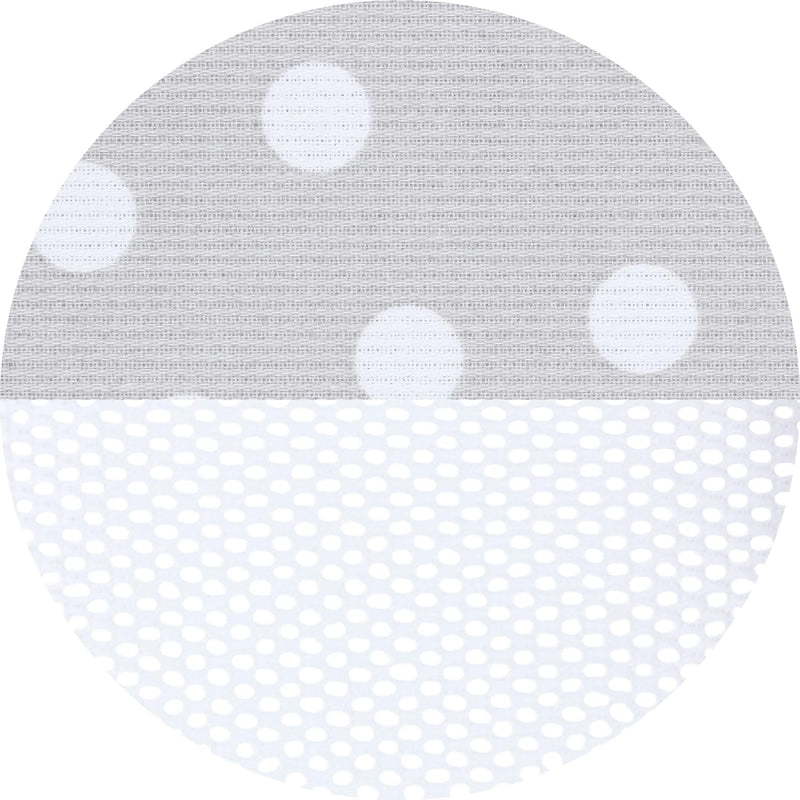 babybay Nestchen Mesh-Piqué passend für Modell Maxi, Boxspring und Comfort, perlgrau Punkte weiss pa