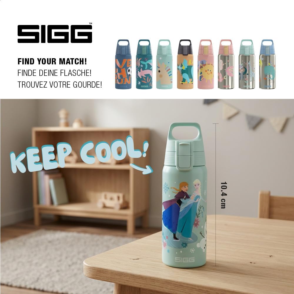 Sigg - Isolierte Trinkflasche Kinder - Shield Therm ONE Frozen - Für Kohlensäurehaltige Getränke Gee